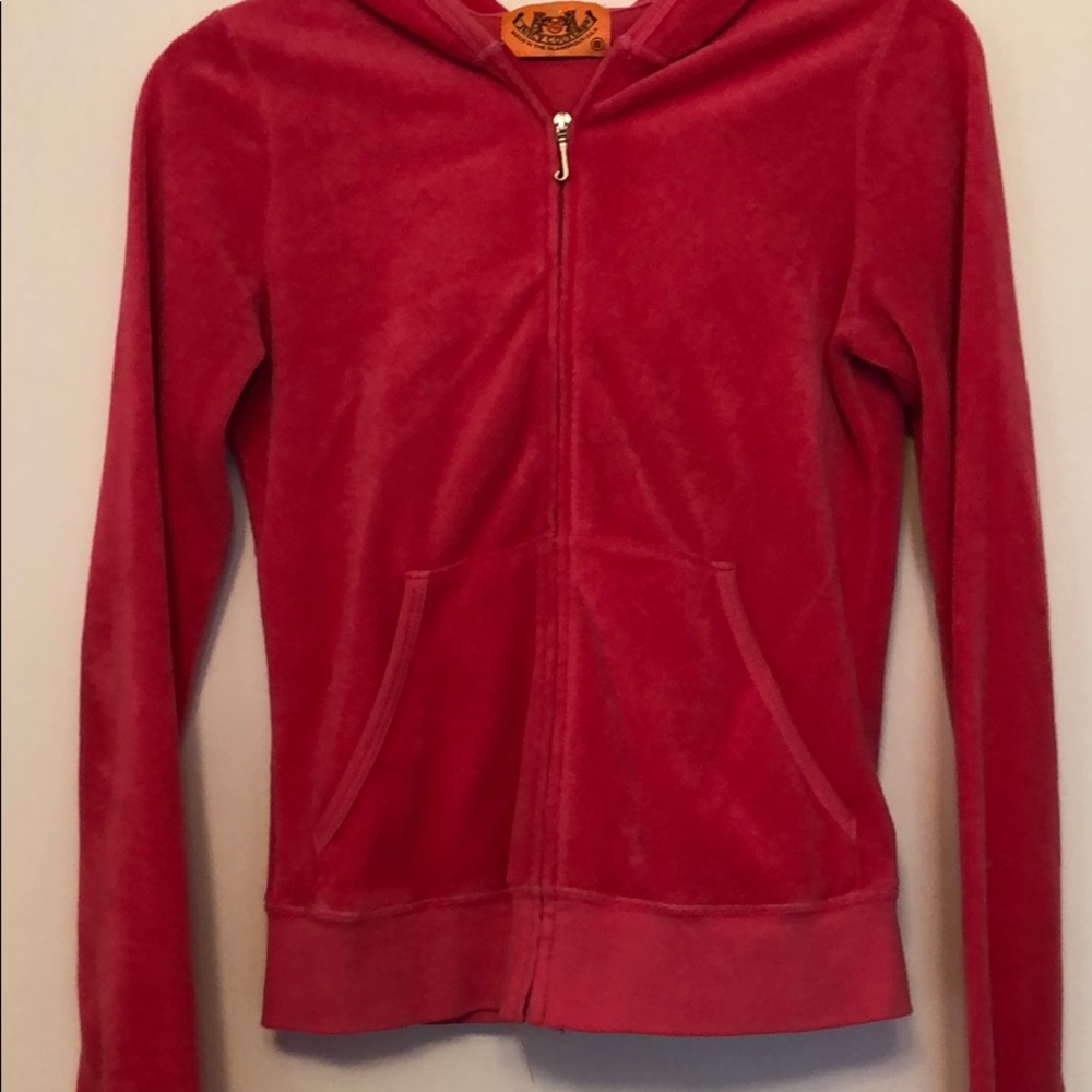 Juicy Couture Hot Pink Terry Cloth Hoodie